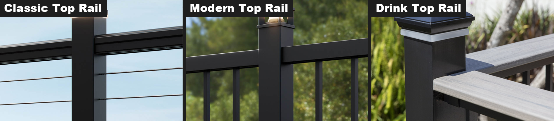 top rail styles